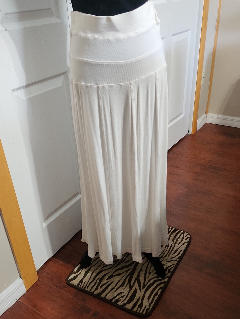 Multiples Off White Maxi Skirt with Flowing Panels